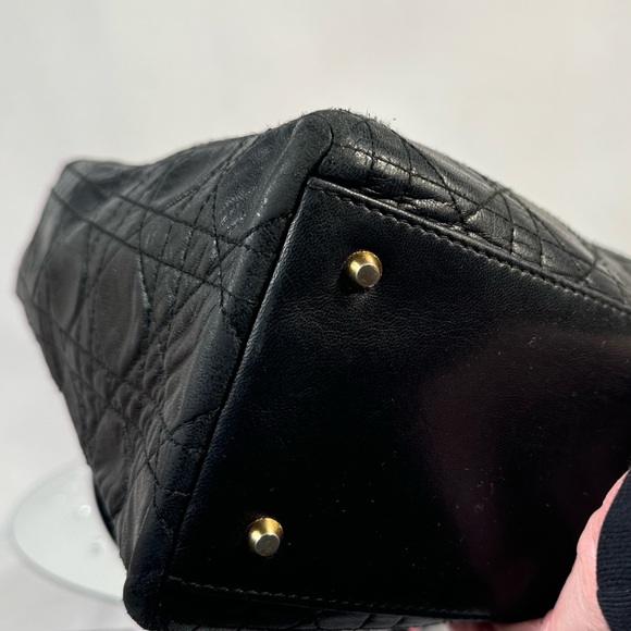 Lady Dior Lambskin Cannage Excellent Used Cond. with Dust Bag & Cert‎ Of Auth - Picture 6 of 14